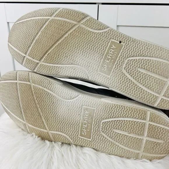 Sperry Halyard CVO Plushstep Gray Canvas Sneakers Preppy Shoes - Mens Size 12 - Picture 6 of 8